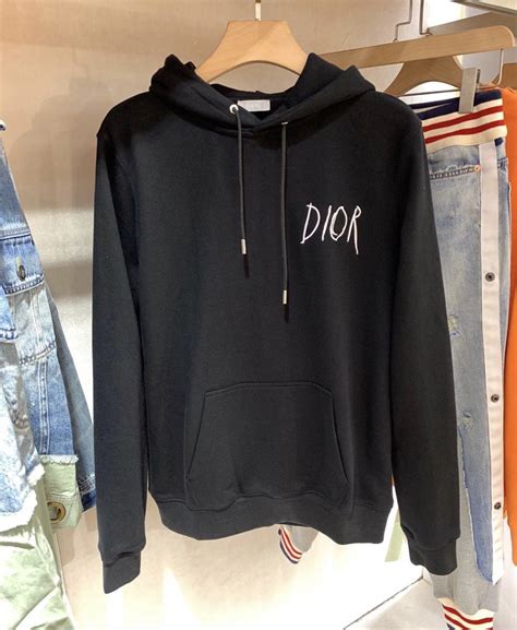 light blue christian dior hoodie|black and white Dior hoodie.